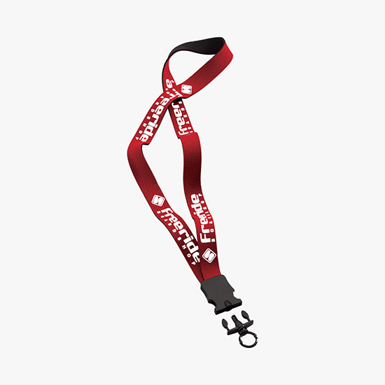 3/4 Neoprene Lanyard with Plastic Snap-Buckle Release and Standard O-Ring