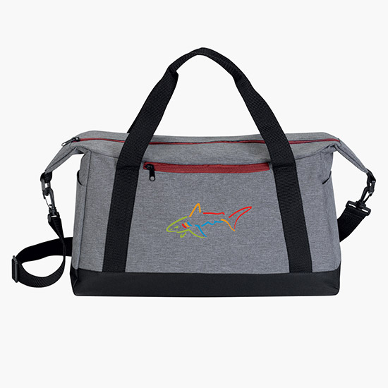 Heathered Two-Tone Sport Duffel - Full Color