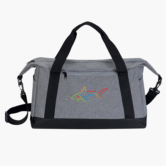 Heathered Two-Tone Sport Duffel - Full Color