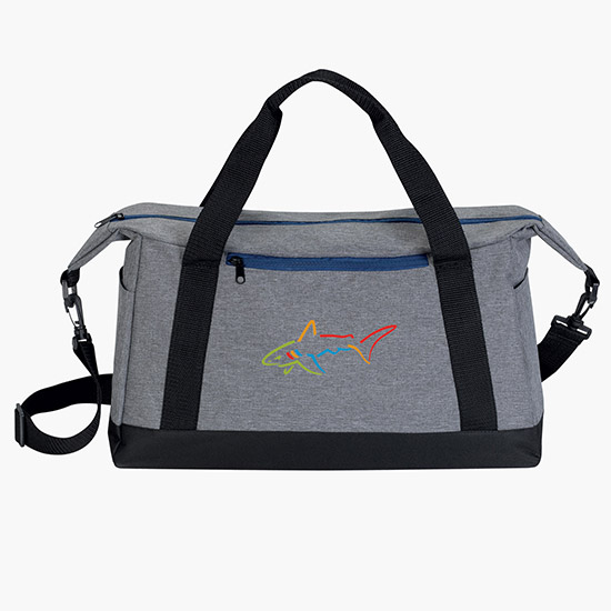 Heathered Two-Tone Sport Duffel - Full Color