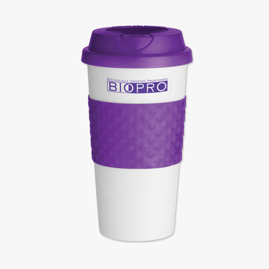 Color Banded Classic Coffee Tumbler - 16 oz. - 24-Hour Production