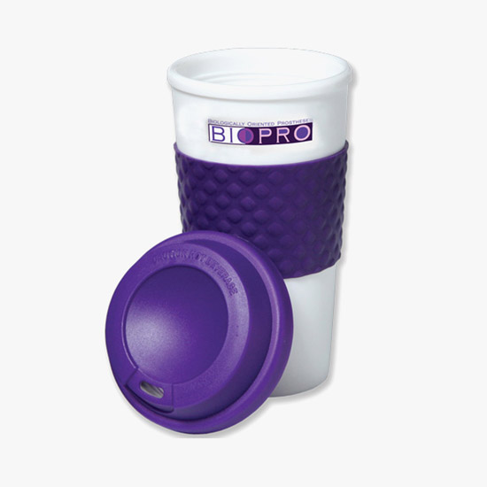 Color Banded Classic Coffee Tumbler - 16 oz. - Full Color