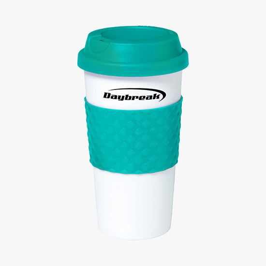 Color Banded Classic Coffee Tumbler - 16 oz.