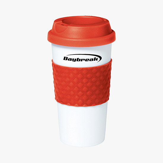 Color Banded Classic Coffee Tumbler - 16 oz.
