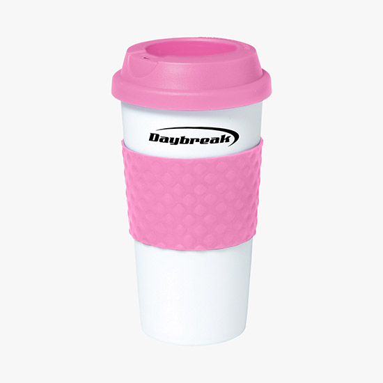 Color Banded Classic Coffee Tumbler - 16 oz.