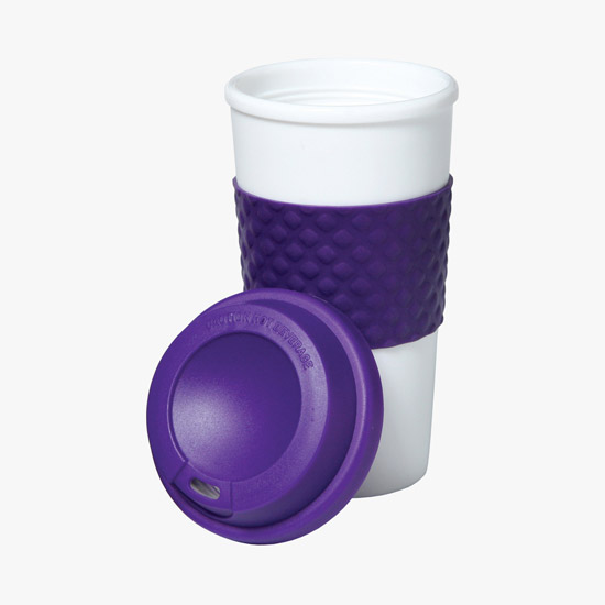 Color Banded Classic Coffee Tumbler - 16 oz.