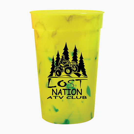 Color Changing Confetti Stadium Cup 17 oz. - 24-Hour Production