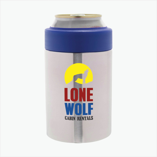 Summit Double Wall Stainless Can Cooler - Full Color