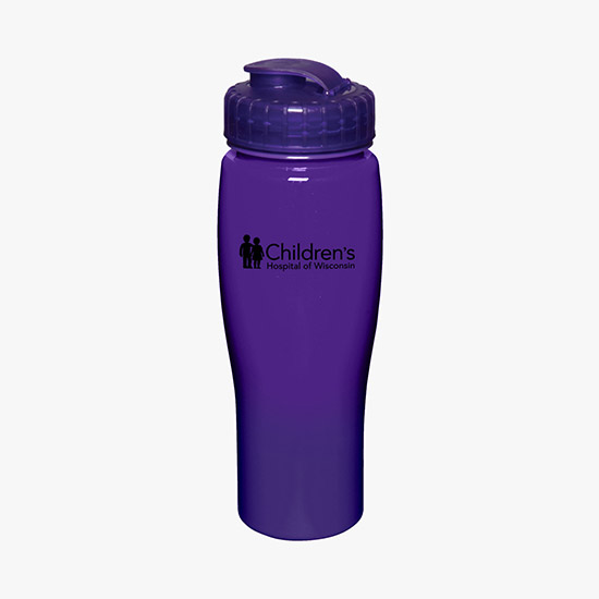 24 oz Contour Bottle with Flip Top Lid