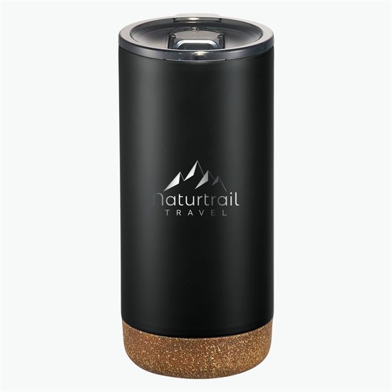 16 oz Valhalla Copper Vacuum Tumbler with Cork Bottom - Engraved