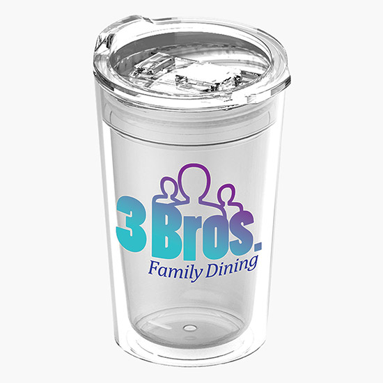 14 oz Transparent Sentinel Acrylic Insulated Tumbler - Full Color