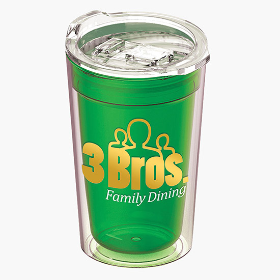 14 oz Transparent Sentinel Acrylic Insulated Tumbler - Full Color