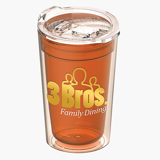 14 oz Transparent Sentinel Acrylic Insulated Tumbler - Full Color