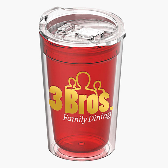 14 oz Transparent Sentinel Acrylic Insulated Tumbler - Full Color
