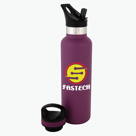 20 oz Basecamp® Mesa Tundra Bottle with Flip Straw Lid - Full Color - 24-Hour Production