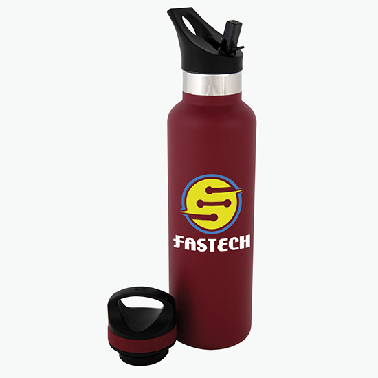 20 oz Basecamp® Mesa Tundra Bottle with Flip Straw Lid - Full Color - 24-Hour Production
