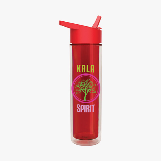 16 oz Chiller Water Bottle with Flip Straw Lid - Full Color
