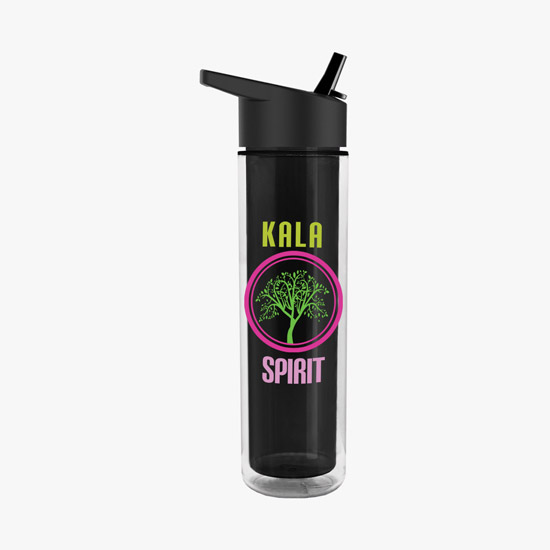 16 oz Chiller Water Bottle with Flip Straw Lid - Full Color