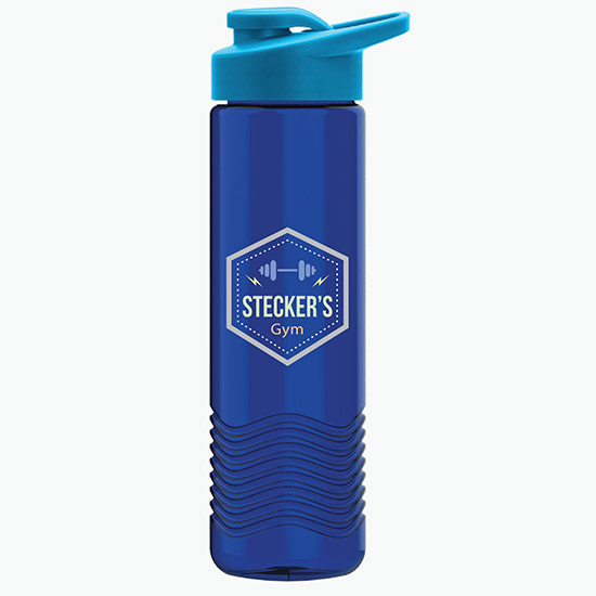 24 oz Tritan Wave Bottle w/Drink-Thru Lid - Full Color