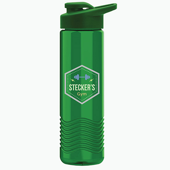 24 oz Tritan Wave Bottle w/Drink-Thru Lid - Full Color