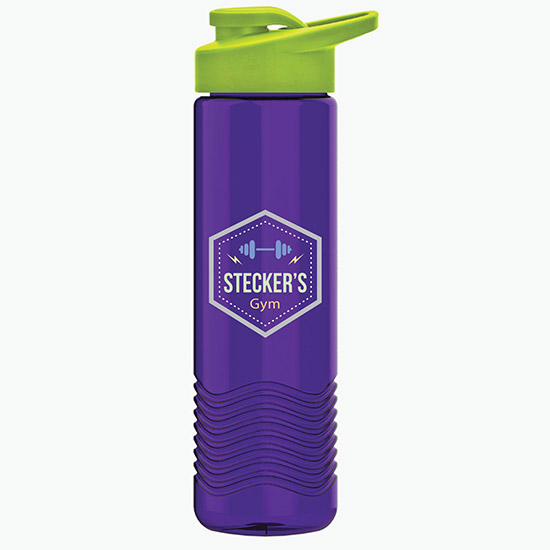 24 oz Tritan Wave Bottle w/Drink-Thru Lid - Full Color