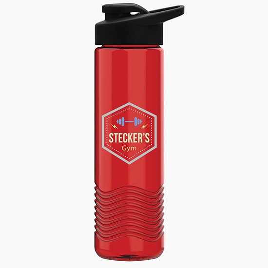 24 oz Tritan Wave Bottle w/Drink-Thru Lid - Full Color