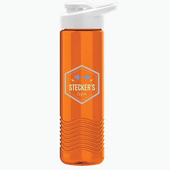 24 oz Tritan Wave Bottle w/Drink-Thru Lid - Full Color