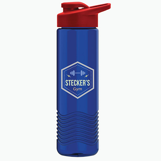 24 oz Tritan Wave Bottle w/Drink-Thru Lid - Full Color