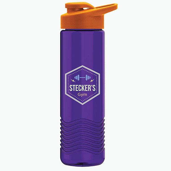 24 oz Tritan Wave Bottle w/Drink-Thru Lid - Full Color