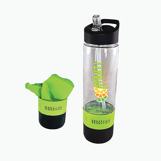 17 oz Co-Poly Bottle with Cooling Towel - Full Color