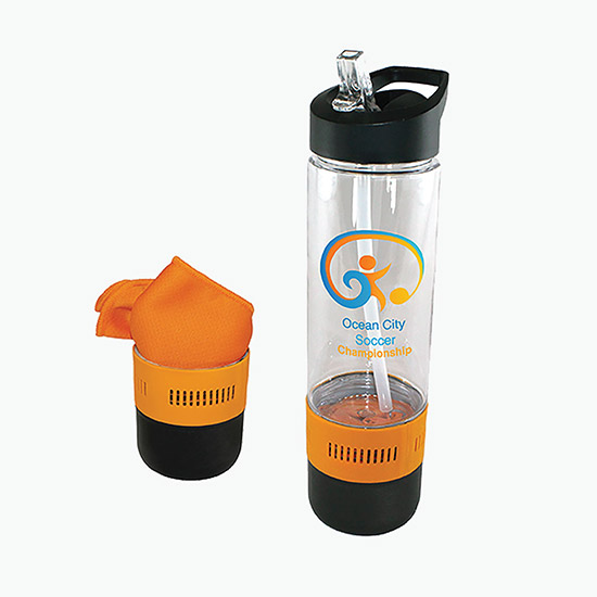17 oz Co-Poly Bottle with Cooling Towel - Full Color