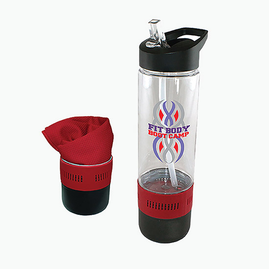 17 oz Co-Poly Bottle with Cooling Towel - Full Color