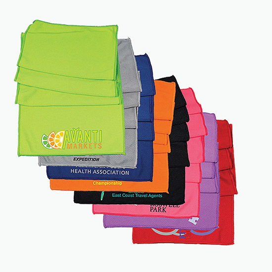 17 oz Co-Poly Bottle with Cooling Towel - Full Color