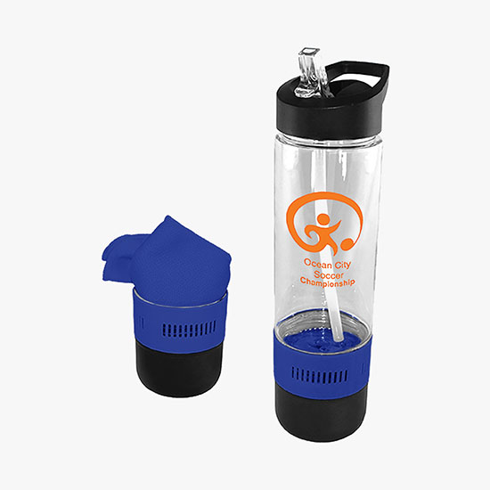 17 oz Co-Poly Bottle with Cooling Towel - 24-Hour Production