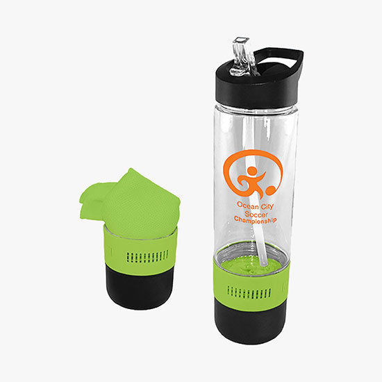 17 oz Co-Poly Bottle with Cooling Towel - 24-Hour Production