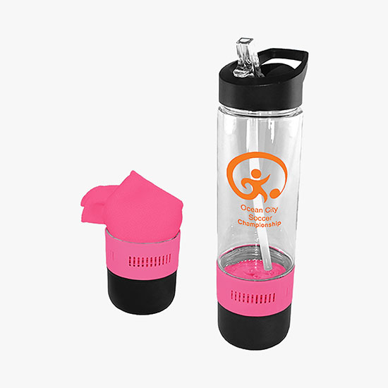 17 oz Co-Poly Bottle with Cooling Towel - 24-Hour Production
