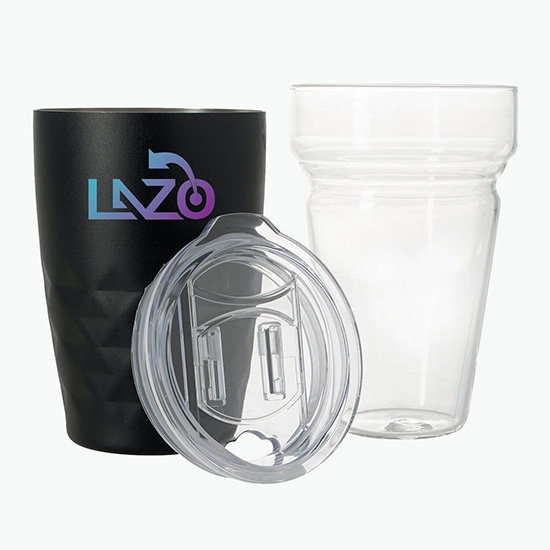 14 oz Howard Dual Function Glass Vacuum Tumbler - Full Color