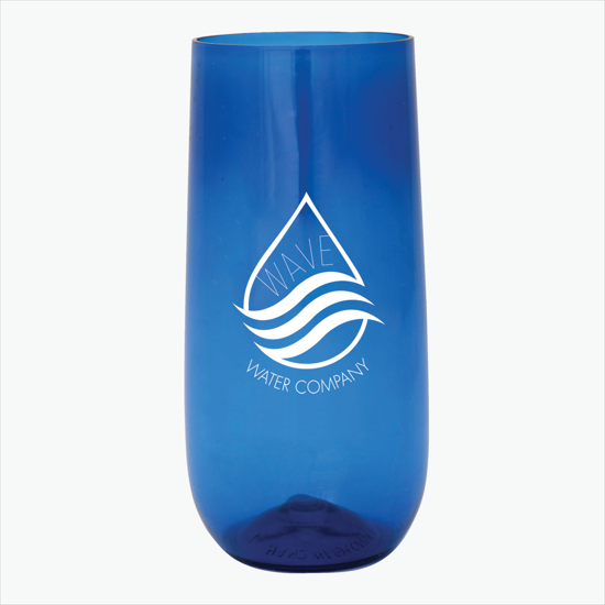 10 oz Plastic Stemless Champagne Flute - 24-Hour Production