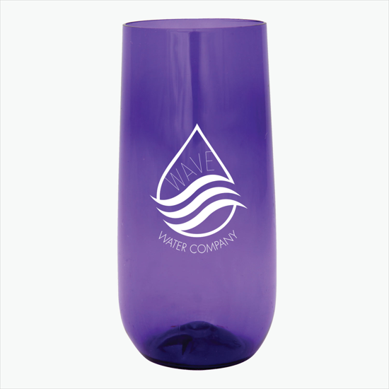 10 oz Plastic Stemless Champagne Flute