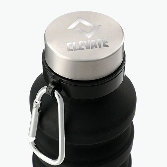 Zigoo Silicone Collapsible Bottle - 18oz - Engraved - 24-Hour Production