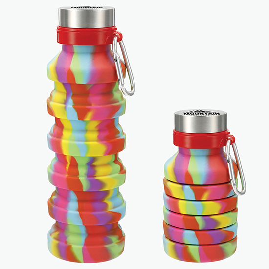 Tie-Dye Zigoo Silicone Collapsible Bottle - 18oz