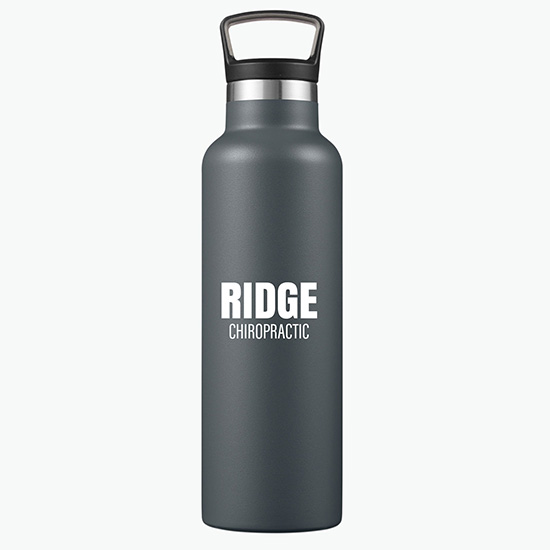 Columbia® Double-Wall Vacuum Bottle with Loop-Top Lid - 21 oz - Clearance