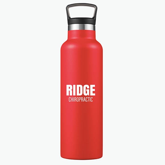 Columbia® Double-Wall Vacuum Bottle with Loop-Top Lid - 21 oz - Clearance