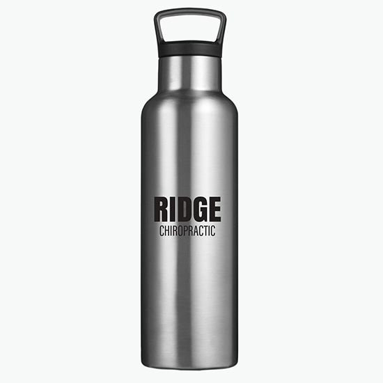 Columbia® Double-Wall Vacuum Bottle with Loop-Top Lid - 21 oz - Clearance