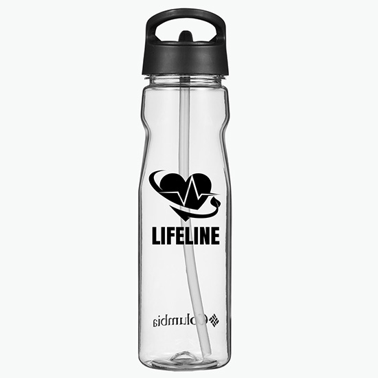Columbia® Tritan Water Bottle with Straw Top - 25 oz - Clearance