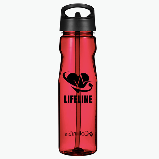 Columbia® Tritan Water Bottle with Straw Top - 25 oz - Clearance