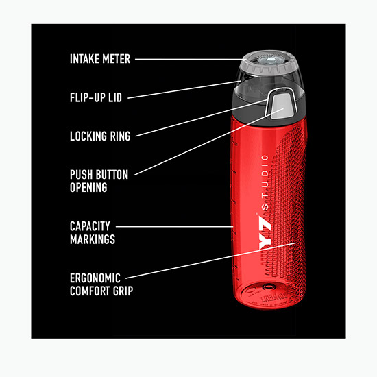 24 oz Thermos® Hydration Bottle with Rotating Intake Meter - 24-Hour Production