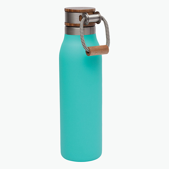 Manna™ Ascend Vacuum Bottle with Wood Lid - 18 oz - Engraved