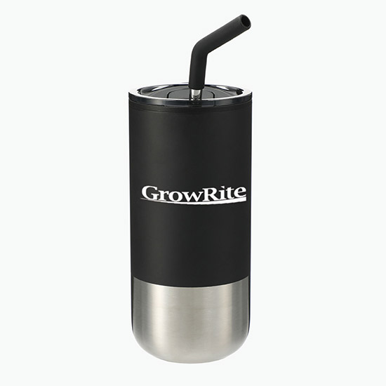 Lagom Tumbler with Stainless Straw - 16 oz - 24-Hour Production