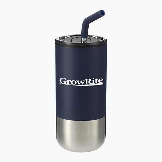 Lagom Tumbler with Stainless Straw - 16 oz - 24-Hour Production